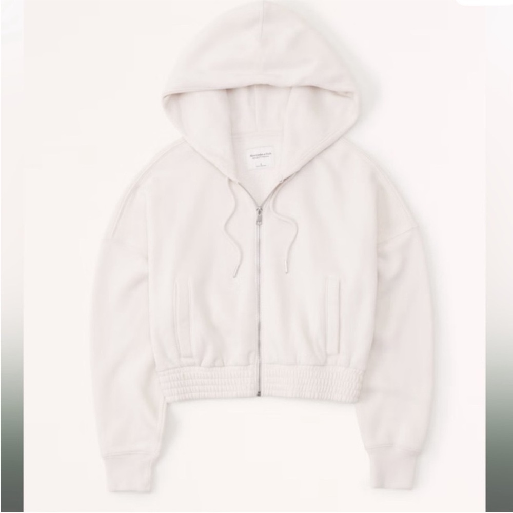 A&F Cropped Full Zip Hoodie